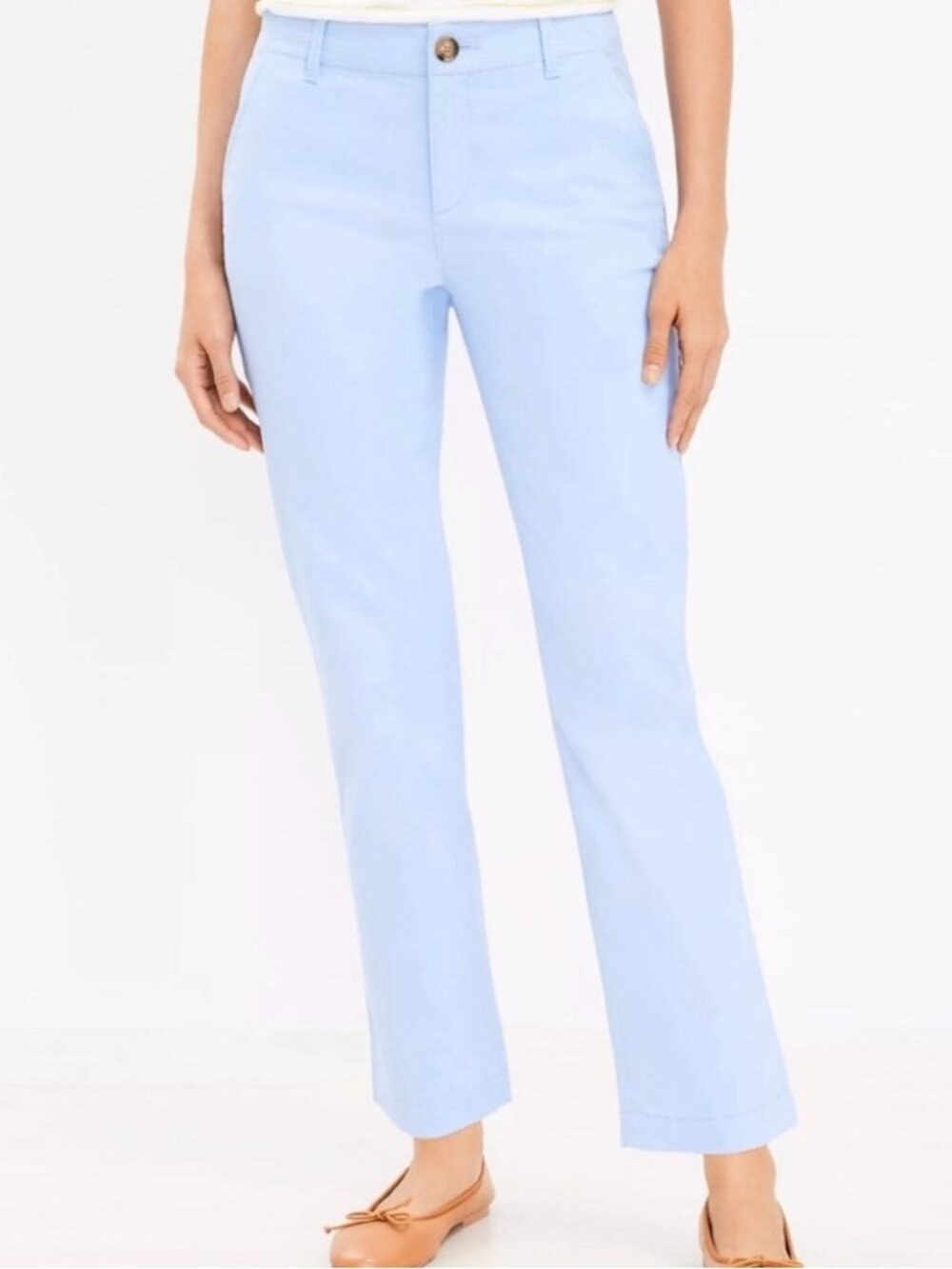 LOFT Monroe Slim Light Blue Ankle Pants